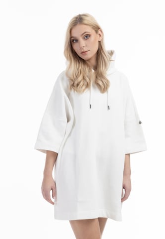 DreiMaster Vintage Μπλούζα φούτερ 'Idem' σε λευκό: μπροστά