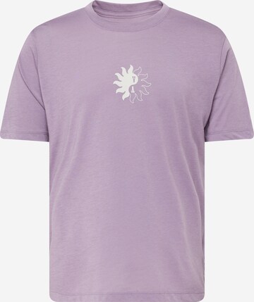 RVCA Funkční tričko 'VA BLOOMIN' – fialová: přední strana