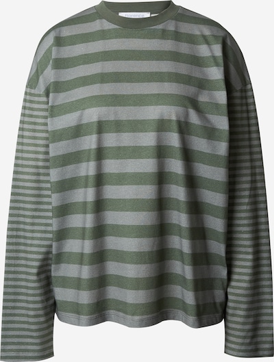 florence by mills exclusive for ABOUT YOU Camiseta 'Blissful' en gris / verde oscuro, Vista del producto