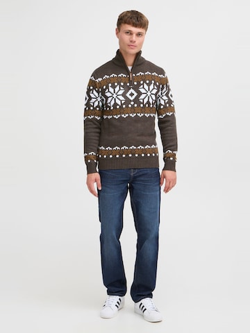 !Solid - Jersey 'Norwin' en marrón