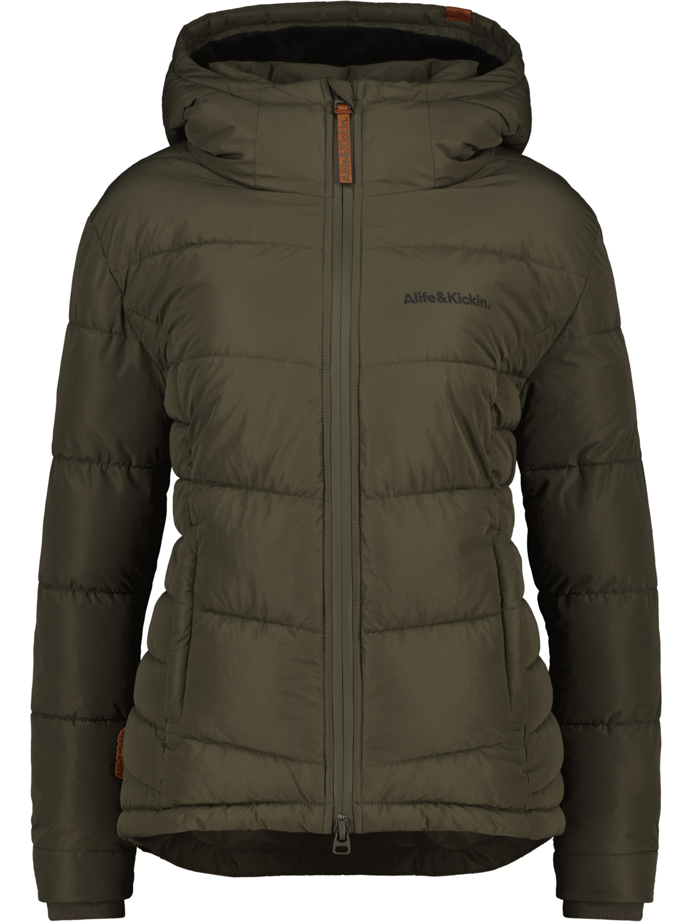 alife & kickin Winterjacke 'JuanaAK' in schlammfarben, Produktansicht