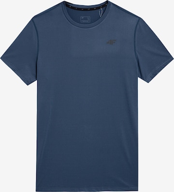 4F Functioneel shirt in Blauw: voorkant