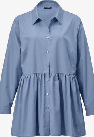 Sara Lindholm Blouse in Blauw: voorkant