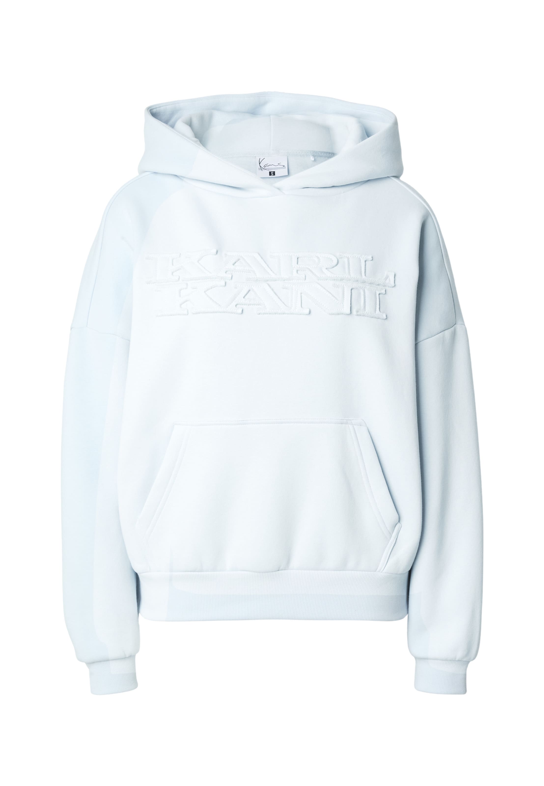 Felpa 'Signature Heart' di Karl Kani in blu: frontale