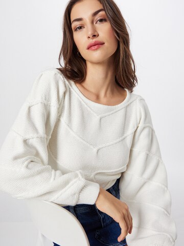 ICHI - Pullover 'PILAR' em branco