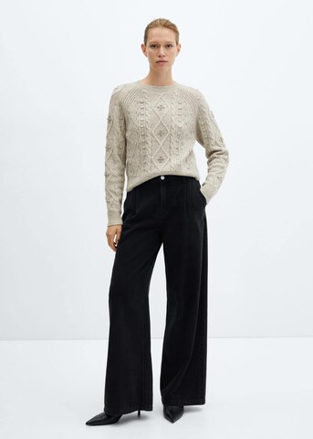 MANGO Pullover 'Royalty' in Beige