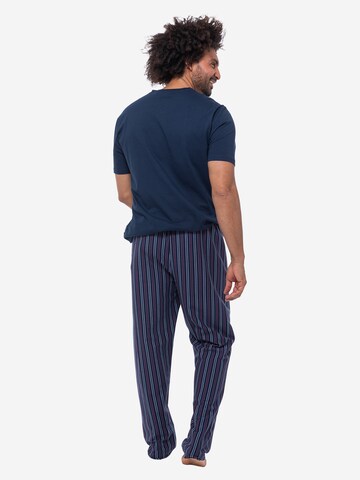 Ammann Pyjama kurz 'Night & Home Cotton' in Blau
