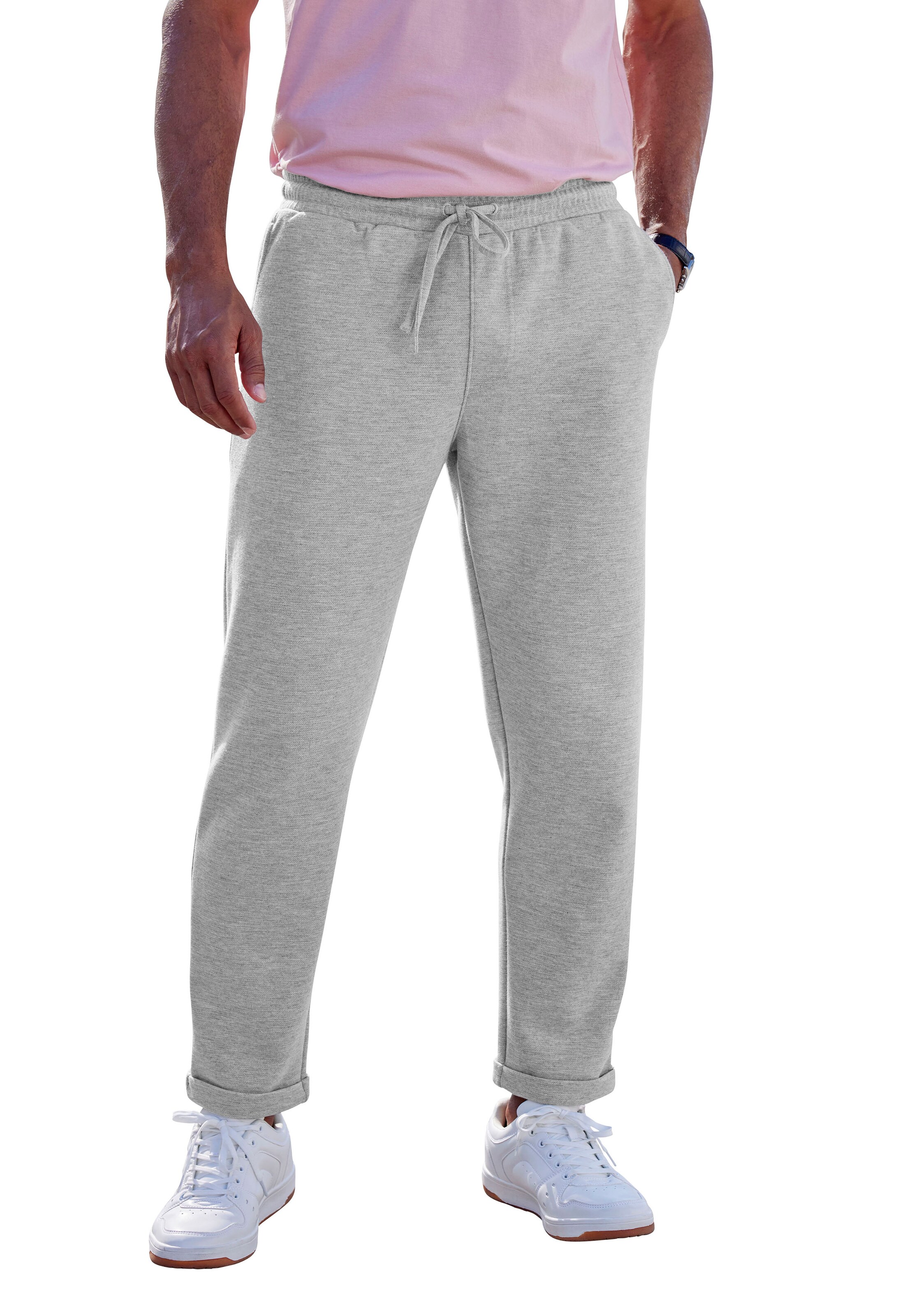 JOHN DEVIN Regular Pants in Grey: front