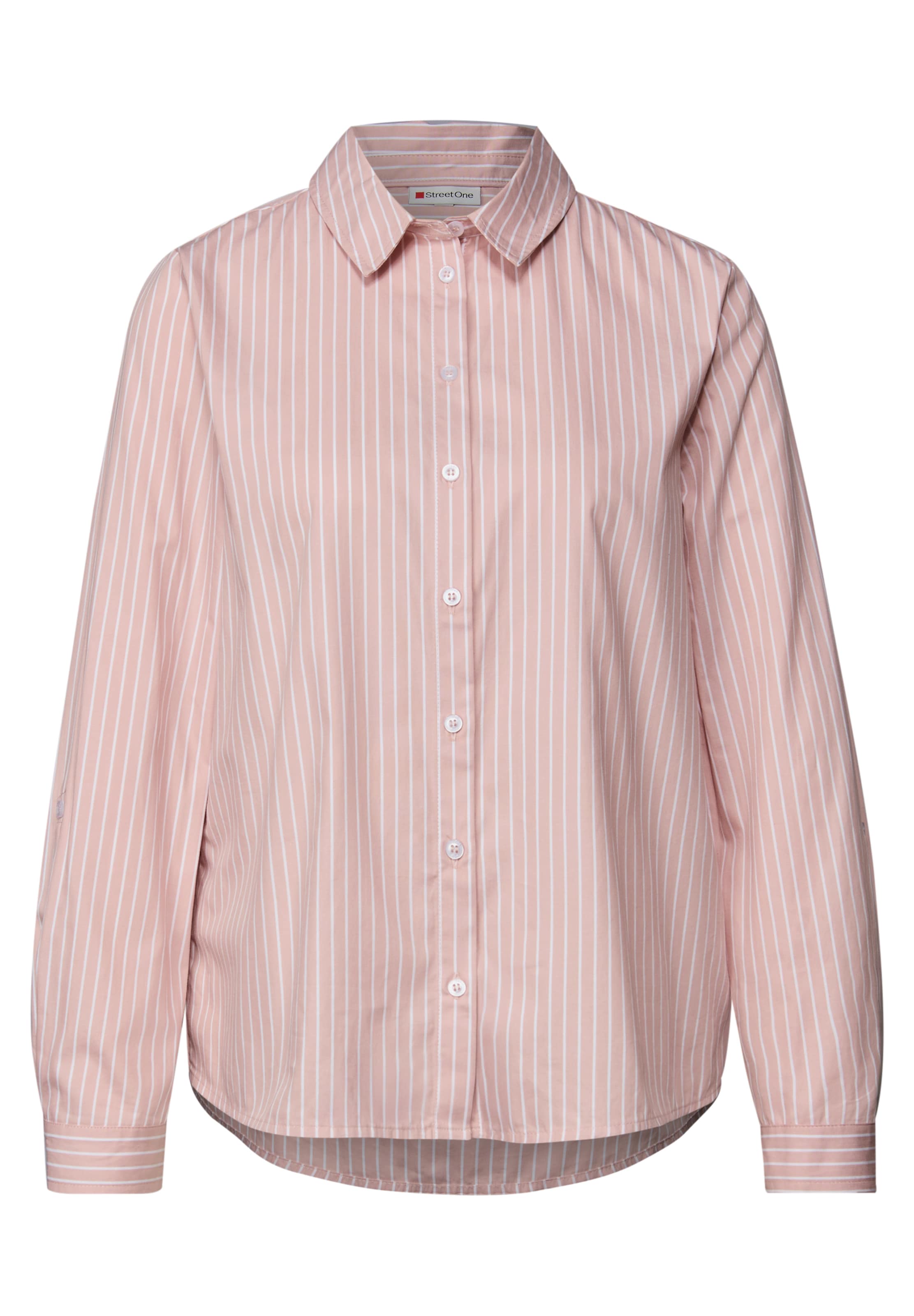 STREET ONE Bluse in rosa / weiß, Produktansicht