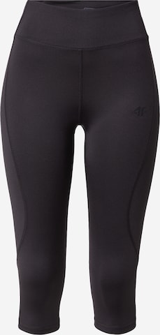 4F Workout Pants in Black: front