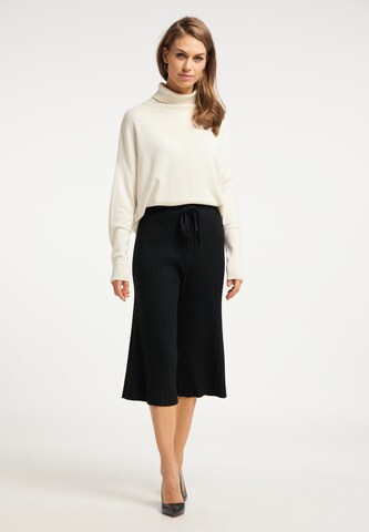 Wide leg Pantaloni de la usha BLACK LABEL pe negru