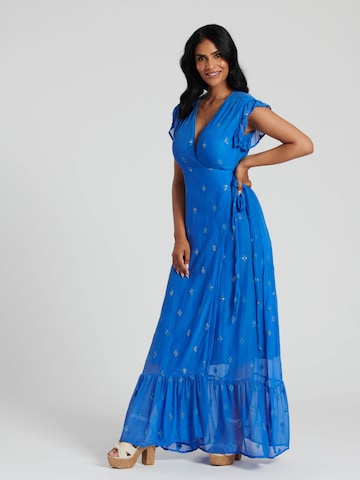 South Beach Jurk in Blauw: voorkant