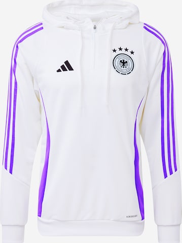 ADIDAS PERFORMANCE Sportsweatshirt 'DFB Teamline' in Weiß: predná strana