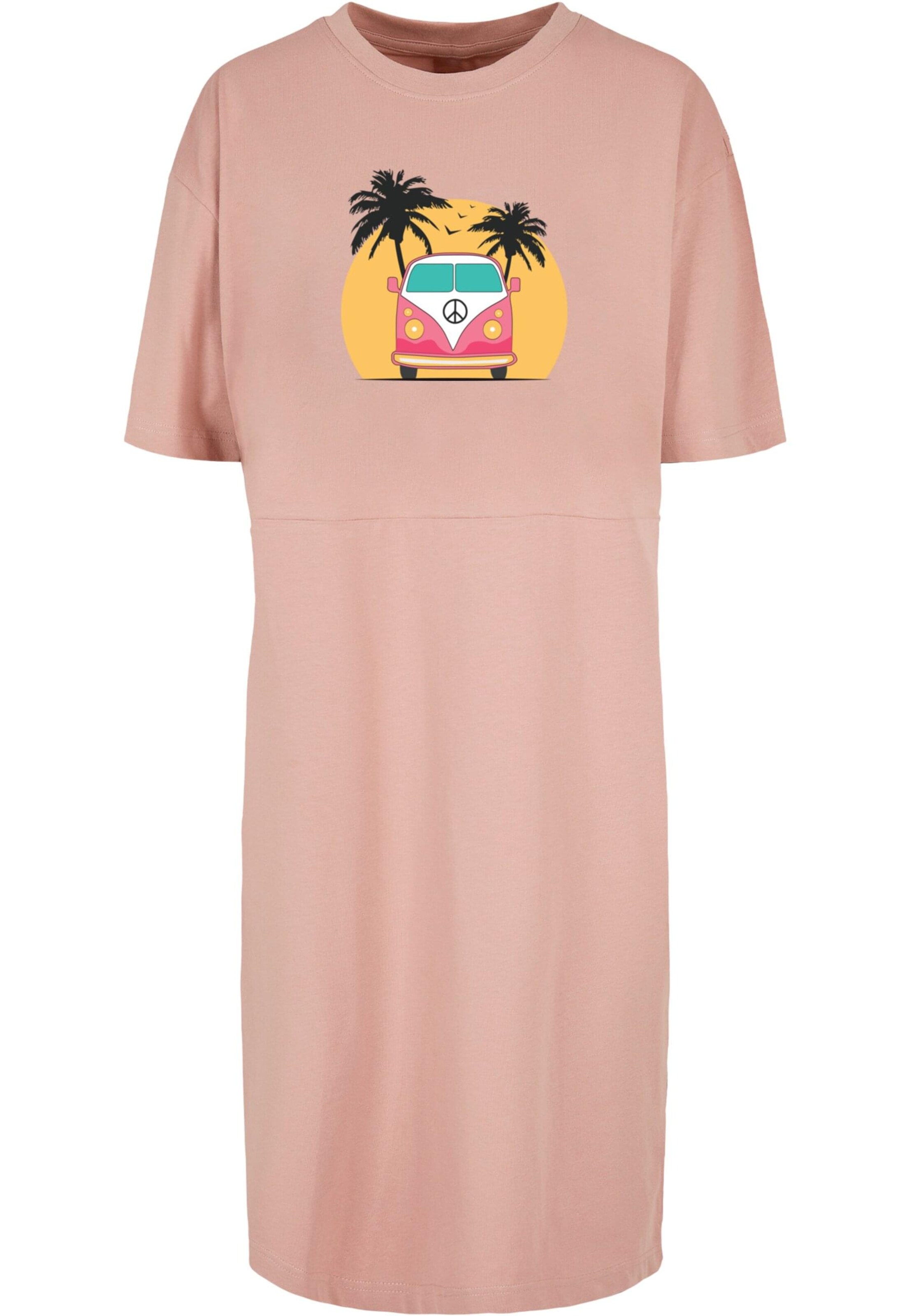 Merchcode Jurk 'Summer - Van' in Roze: voorkant