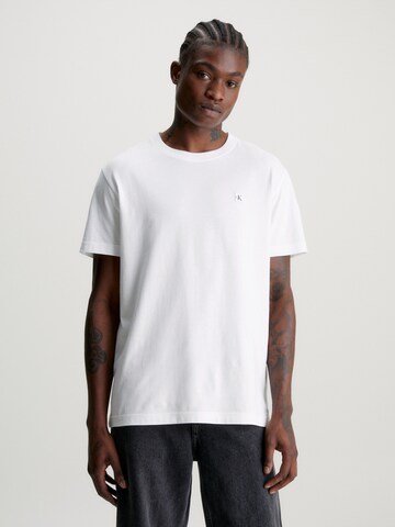 T-Shirt Calvin Klein Jeans en blanc : devant