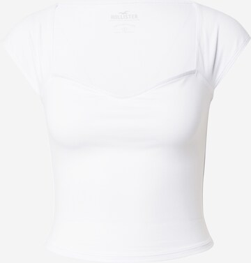 T-shirt HOLLISTER en blanc : devant