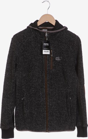 JACK WOLFSKIN Kapuzenpullover L in Grau: predná strana