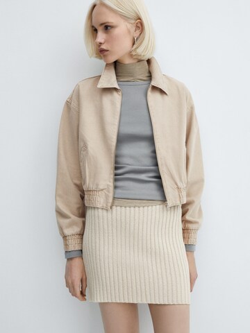 MANGO Jacke 'Blake' in Beige: predná strana