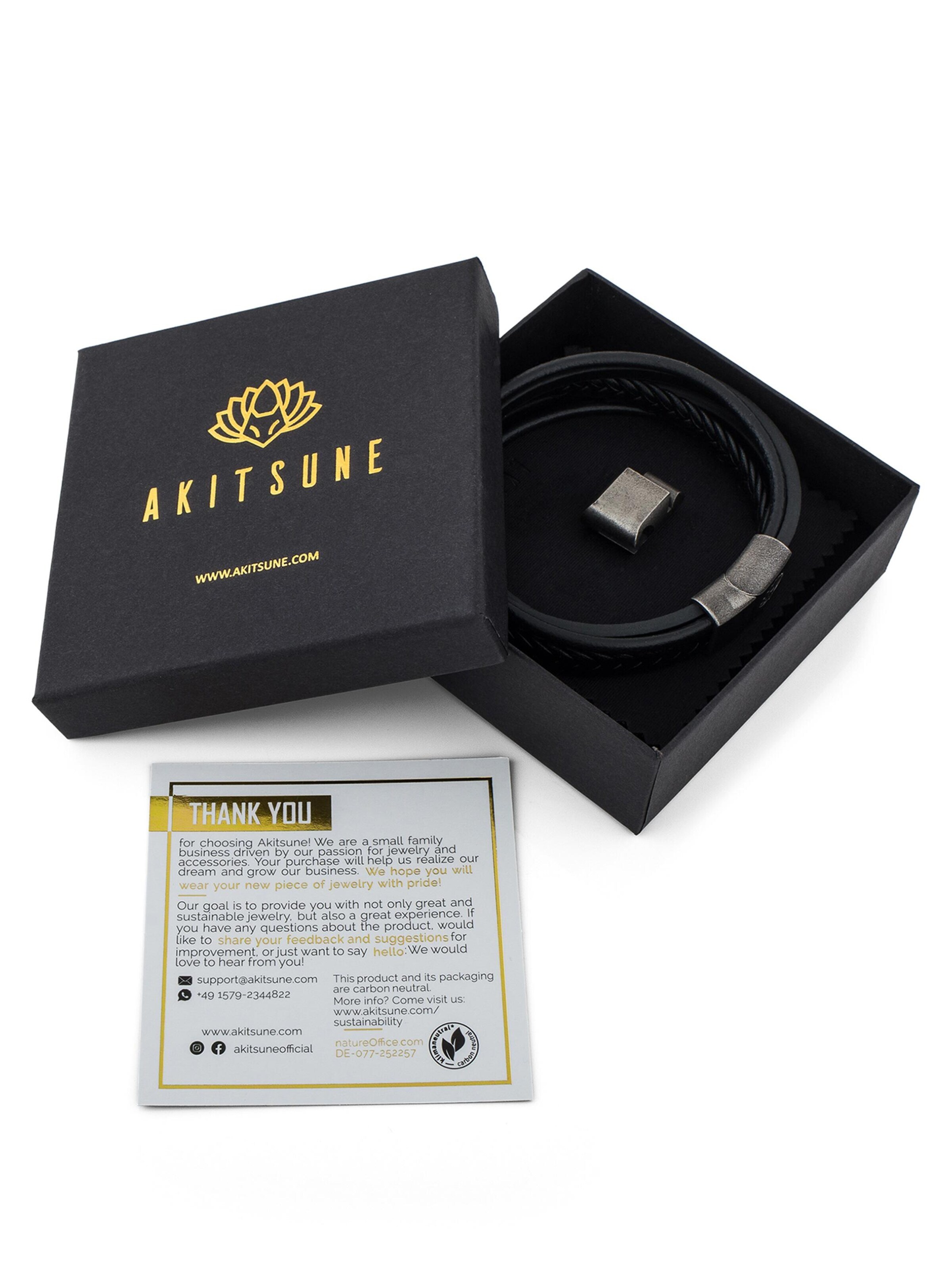Akitsune Armband 'Pax'‌‌‌‌‌‌‌ in Silber