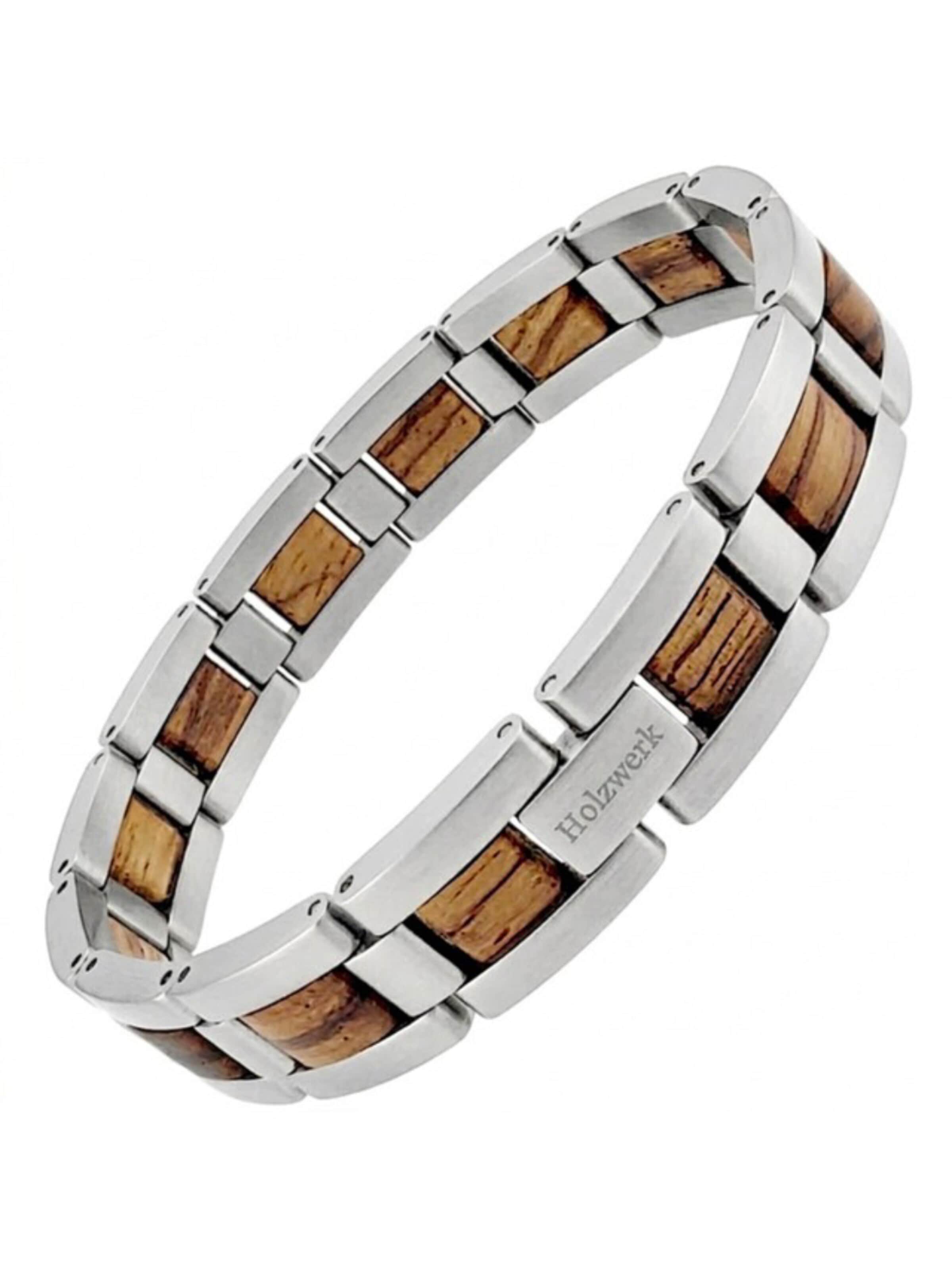 Bracelet 'IDASEE' Holzwerk en argent : devant