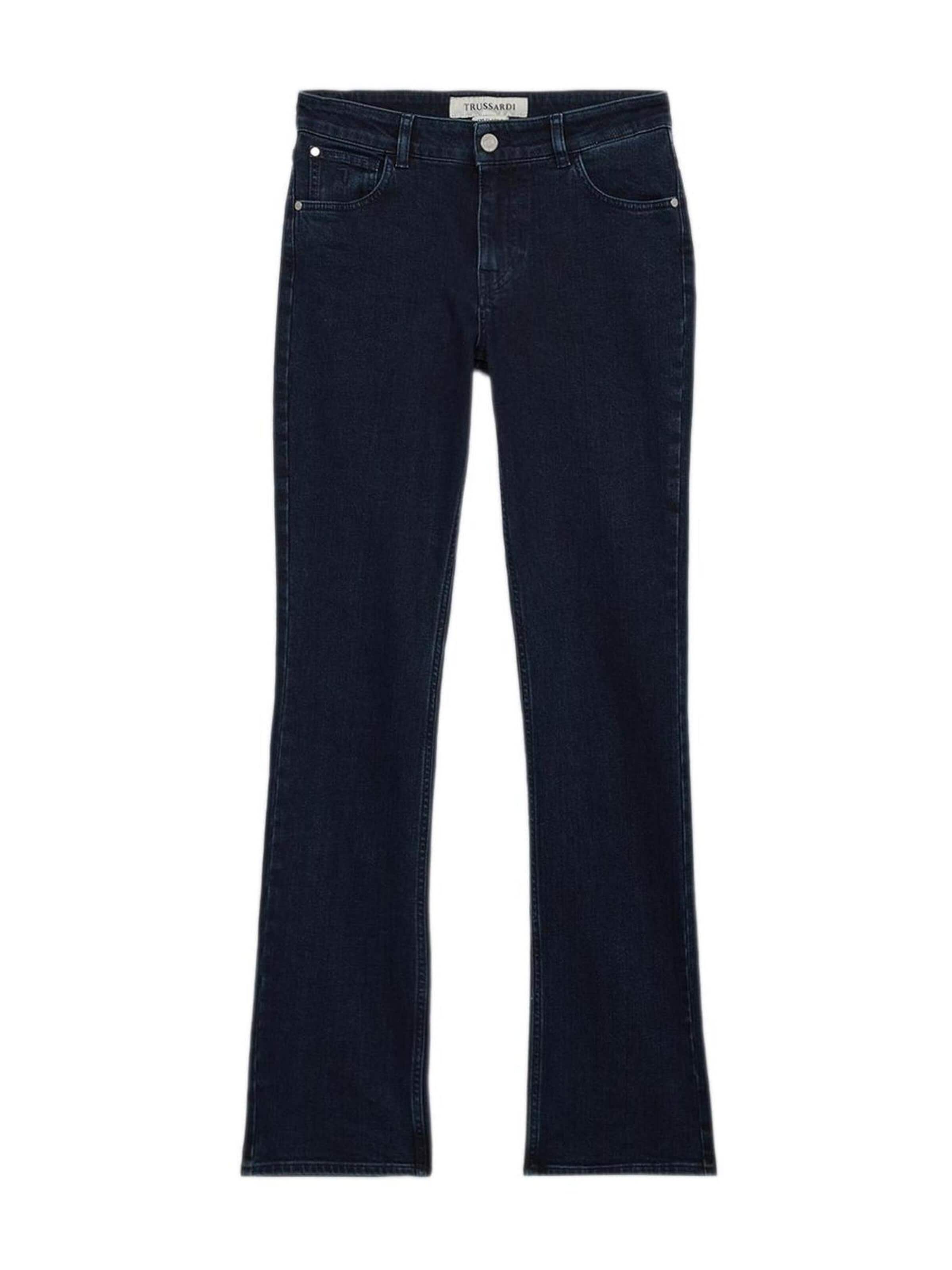 Coupe slim Jean Trussardi en bleu : devant