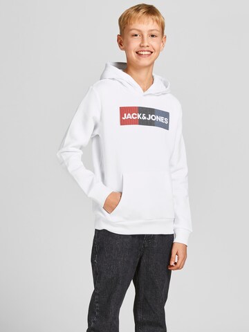 Jack & Jones Junior Regular fit Sweatshirt i vit: framsida