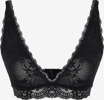 TrendyolTrokutasti Grudnjak - crna boja: prednji dio