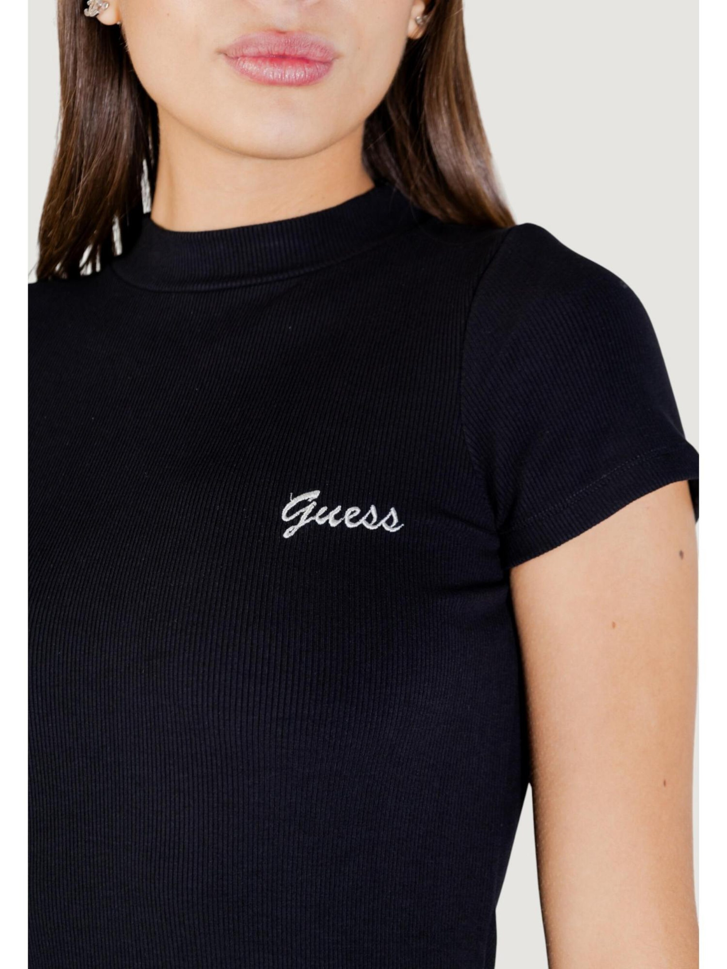 Abito 'LAVINIA LS RIB DRESS V6RK06 K8RT2' di GUESS in nero