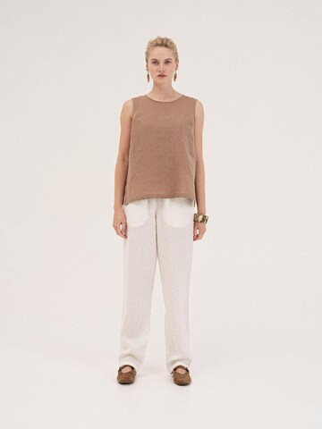 Top 'Colette' di AmourLinen in marrone
