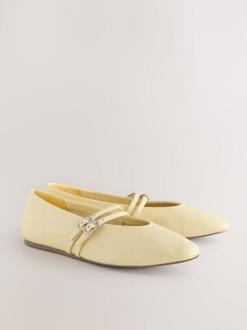 Ballerines à lanières 'Forever Comfort®' Next en jaune