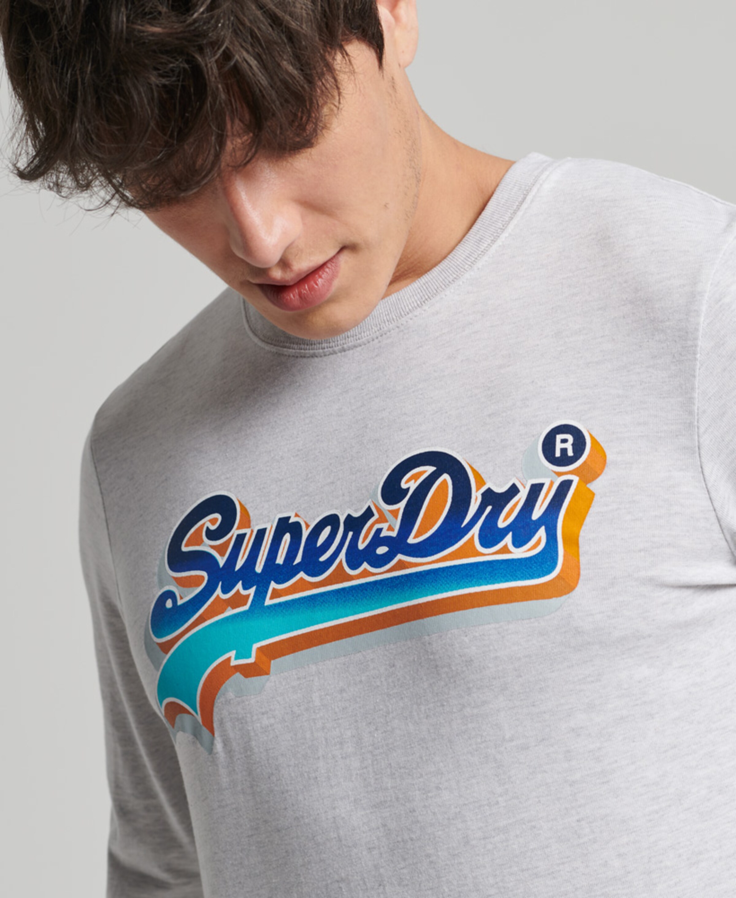 Männer Superdry Bekleidung Superdry Shirt in Grau - LK88947