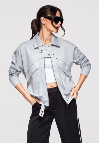 Ombre Tussenjas 'OW-JAFL-0122' in Blauw: voorkant