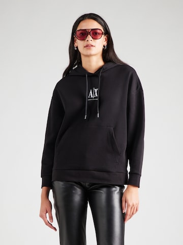 ARMANI EXCHANGE Sweatshirt in Zwart: voorkant