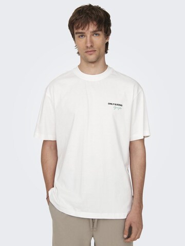Only & Sons Bluser & t-shirts i hvid: forside