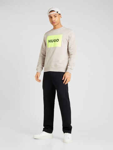 HUGO - Sweatshirt 'Duragol' em cinzento