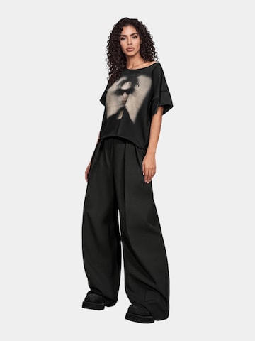 Made By Society Shirt 'Ashes T-Shirt - T27933' in Black: front