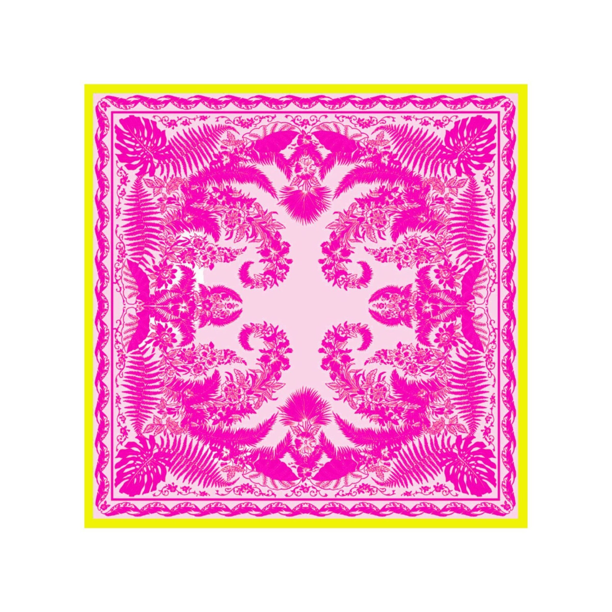 Roeckl Doek 'BOTANICAL GARDEN' in Roze: voorkant