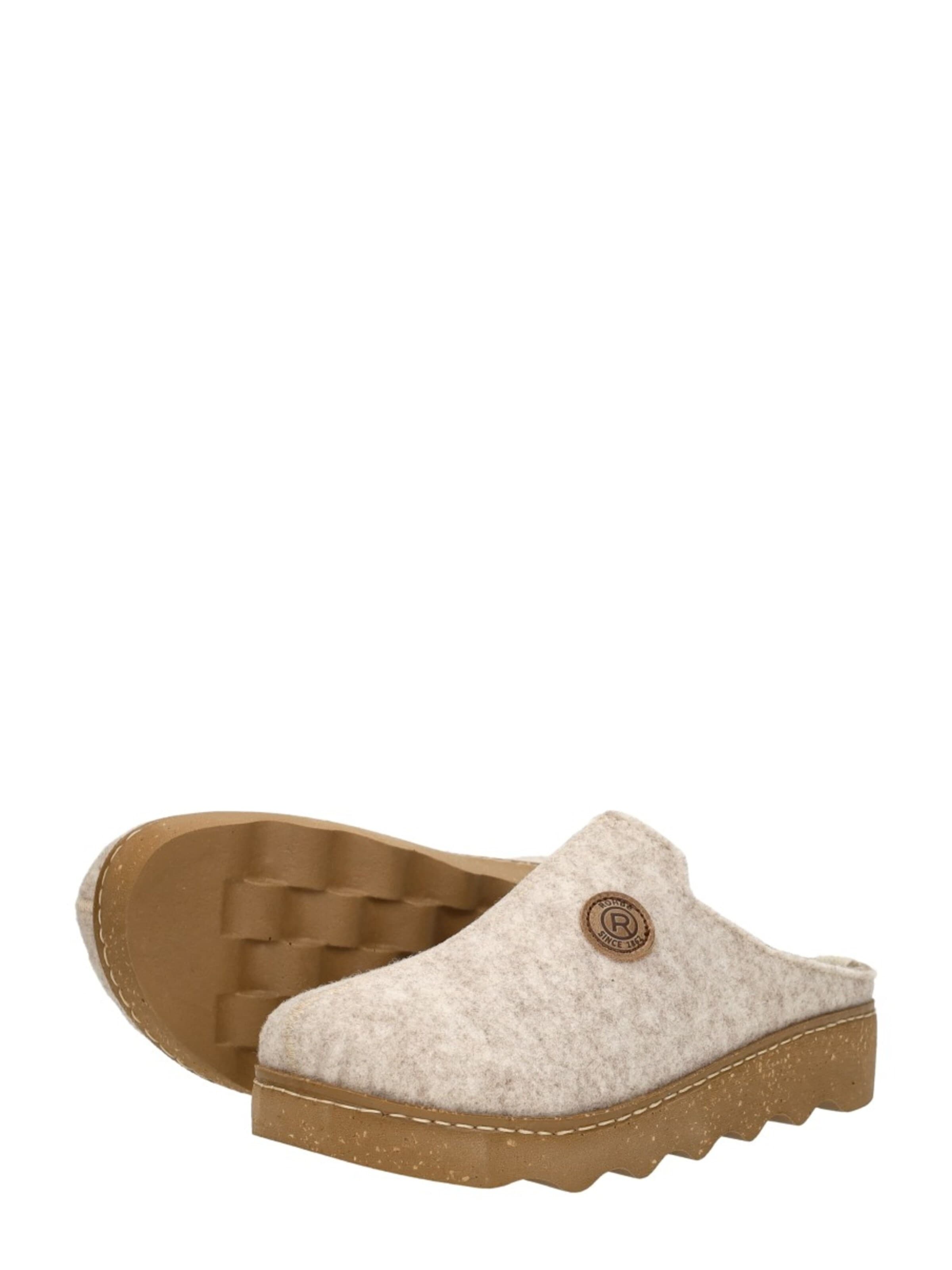 ROHDE Huisschoenen 'Pantoffels Open' in Beige