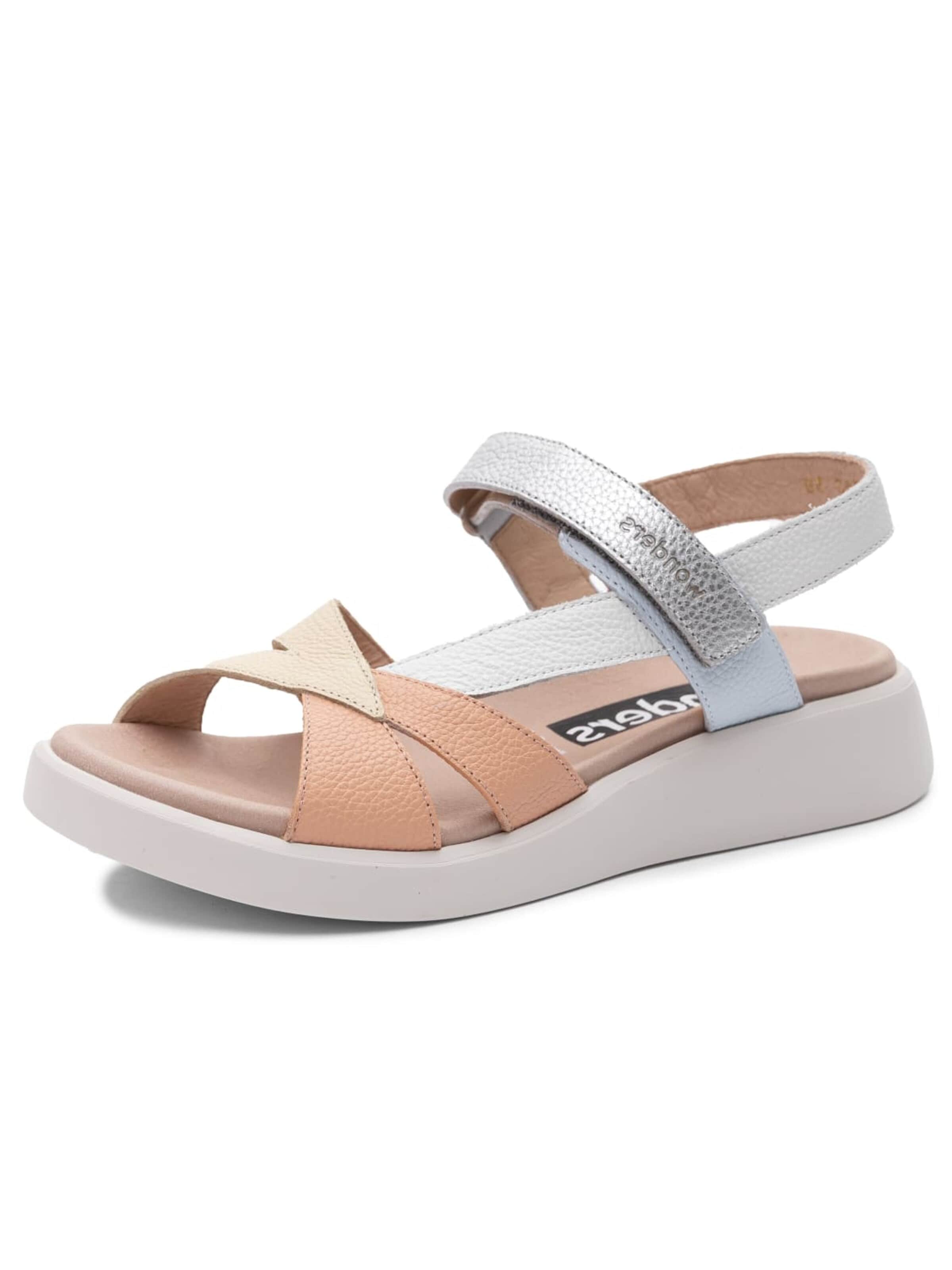 Wonders Wandelsandalen 'C-6552-MELON' in Geel: voorkant