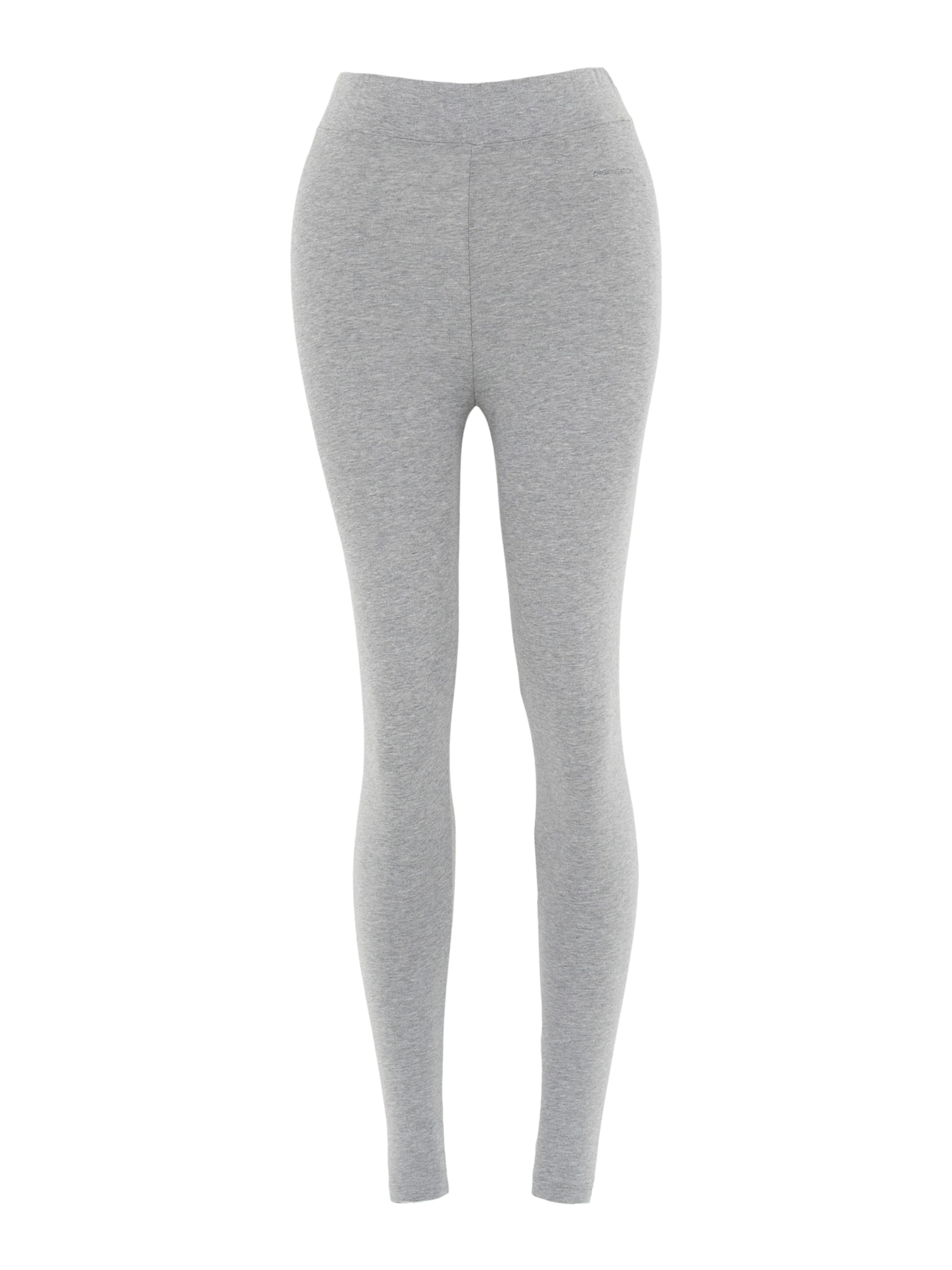 Organication Leggings in graumeliert, Produktansicht