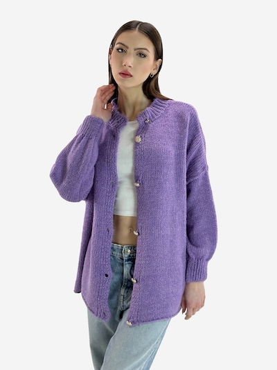 Elara Cardigan i lilla, Produktvisning