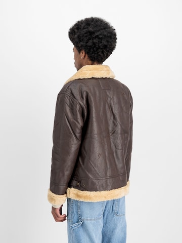 ALPHA INDUSTRIES Between-Season Jacket 'B3 FL' in Brown
