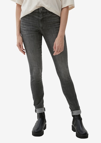 s.Oliver Skinny Jeans 'Izabell' in Grijs: voorkant