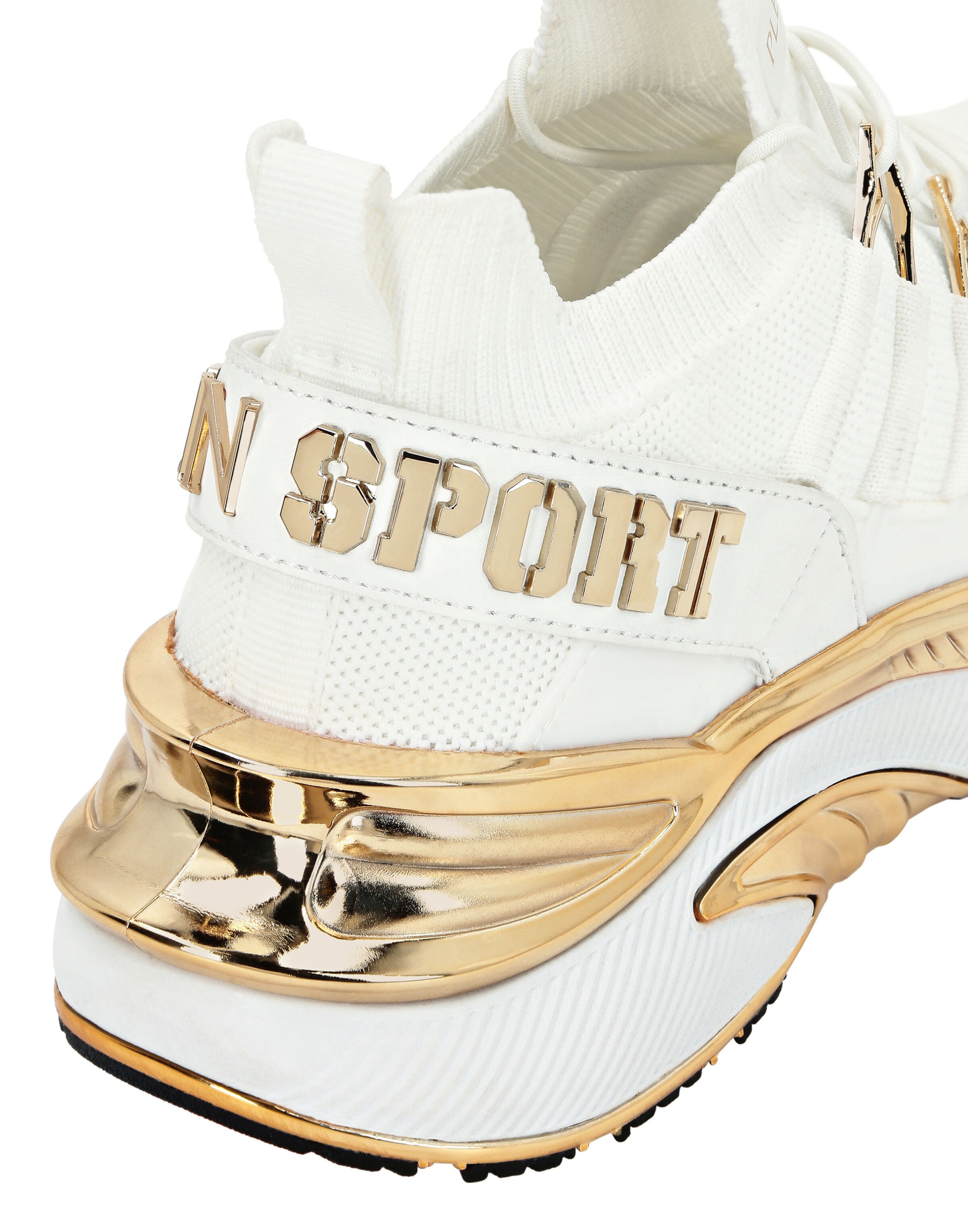 Plein Sport - Sapatilhas baixas 'Chrome Surfer' em branco