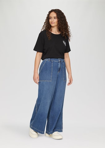 QS Wide leg Jeans in Blauw