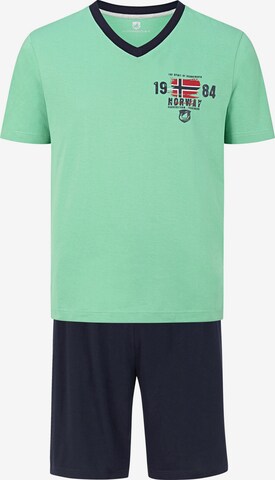 Jan Vanderstorm Short Pajamas 'Edin' in Green: front