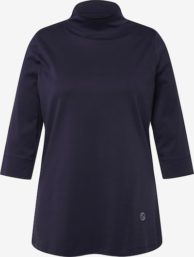 Ulla Popken T-shirt en bleu nuit, Vue avec produit