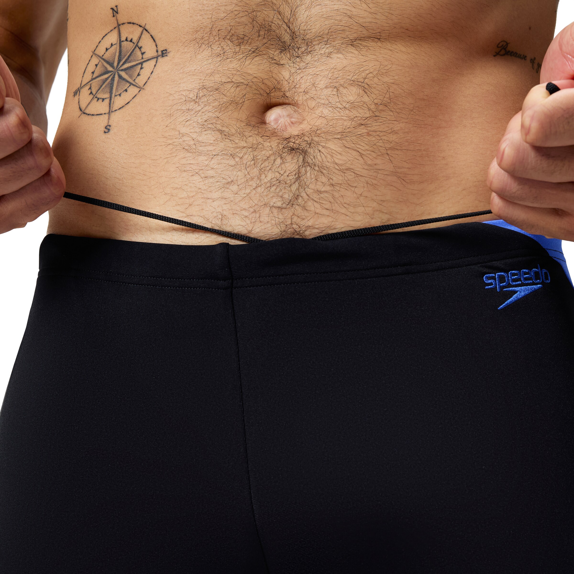 SPEEDO Athletic Swim Trunks in Black