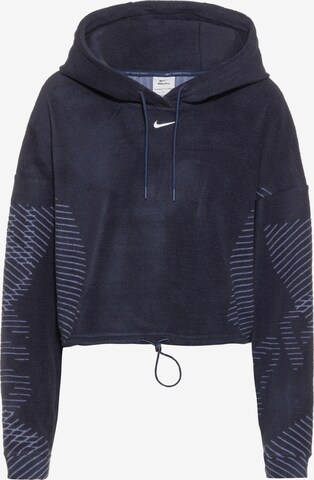 NIKE Sportief sweatshirt in Blauw: voorkant