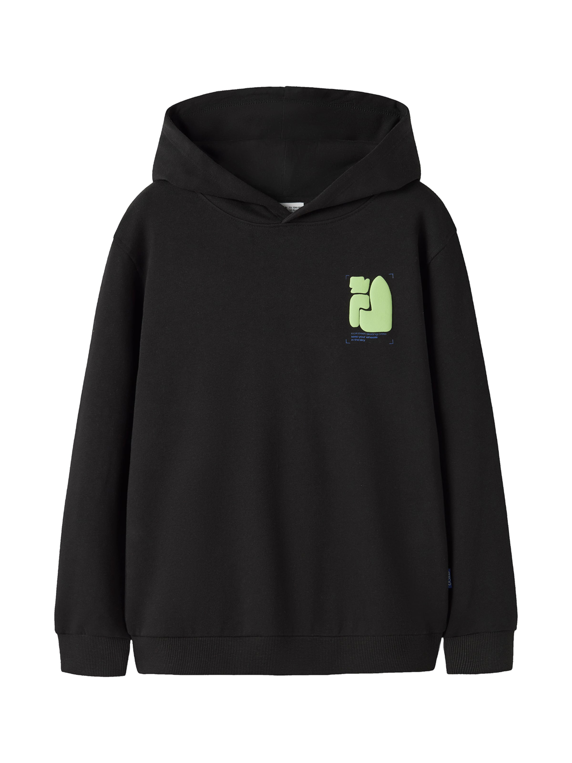 NAME IT Sweatshirt 'NKMNOAM' in Black: front